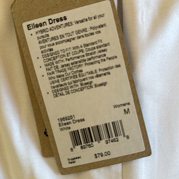 PrAna White Cover Up Dress, NWT - Picture 7 of 10